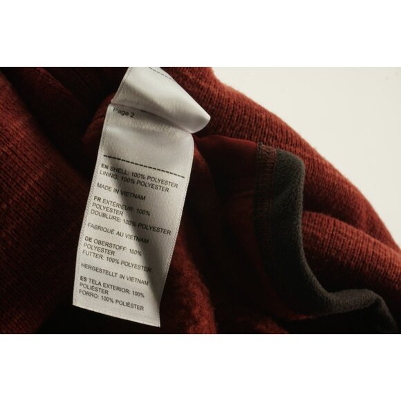 UNTUCKit Kezoh Full Zip Fleece Sweater Men’s XL Comfort Stretch Soft Red Heather - Picture 10 of 10